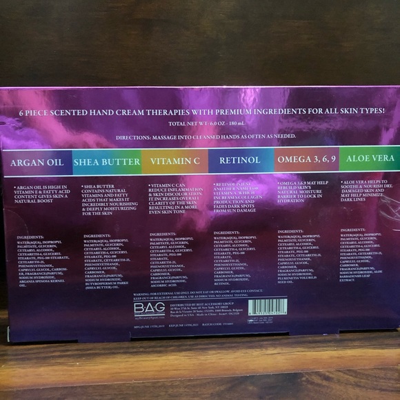 6 Tubes Hand Cream Lotion Olivia Grace - Picture 4 of 5